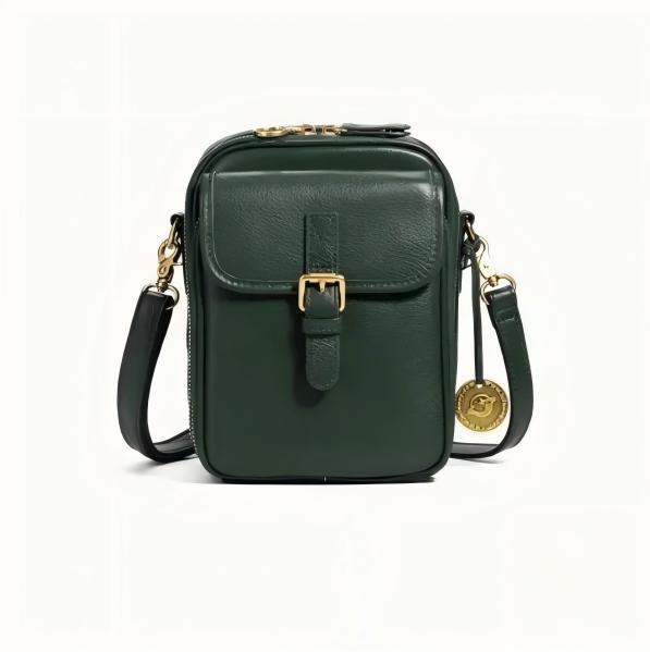 Vintage Double Layer Large Capacity Messenger Bag