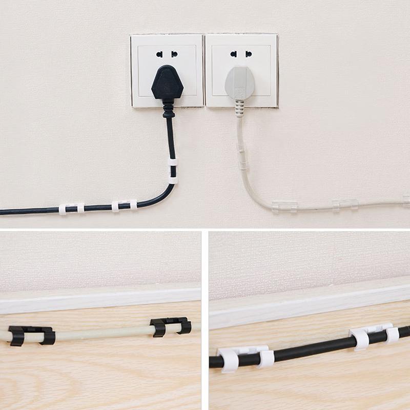 Self-Adhesive Simple Cable Organization Wire Clamps