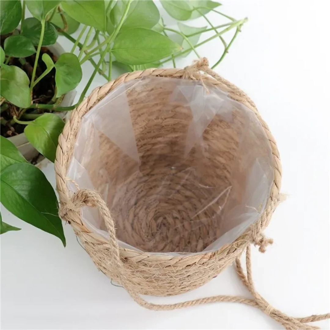 Nordspur | Hangvine Woven Rope Hanging Plant Basket