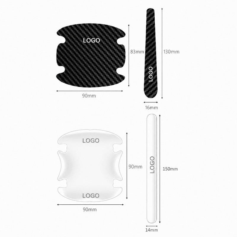 Anti-Scratch Protection Film for Car Door Handles – 8 pcs Self-Adhesive Door Handle Protectors