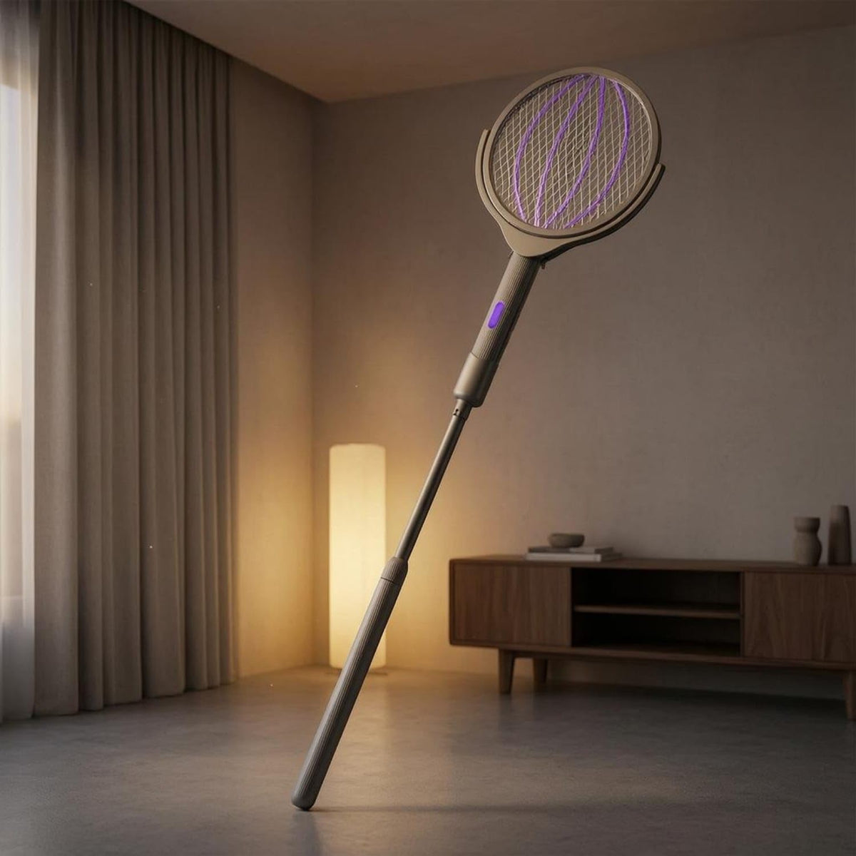 Foldable Electric Bug Swatter Racket
