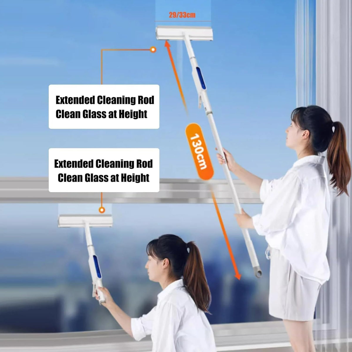 Dual-Sided Expandable Spray Window Cleaner
