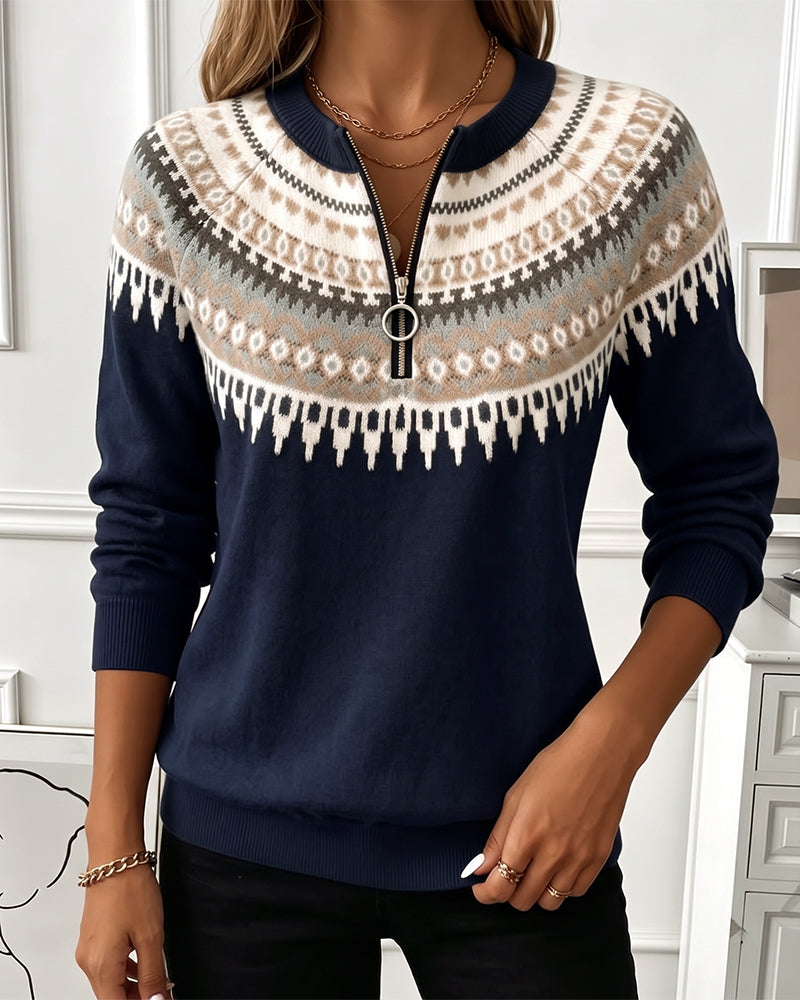 Annemieke Sweatshirt with Zipper