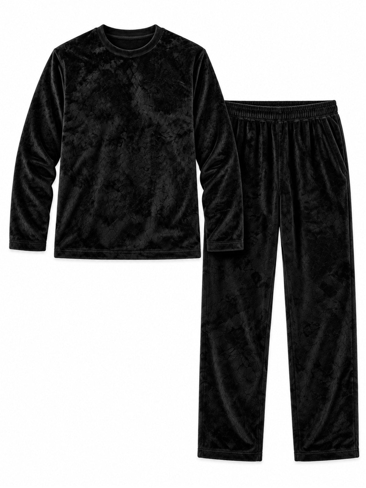 Men's Cozy Thermal Velvet Pajama Set