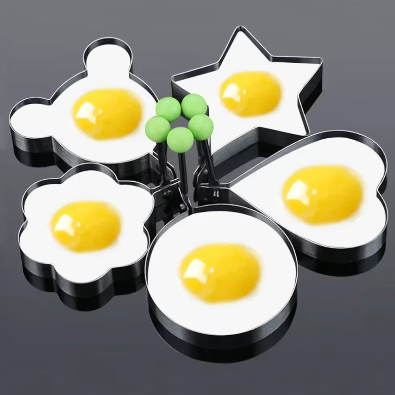 Creative Fun Egg and Pancake Shape Molders Set