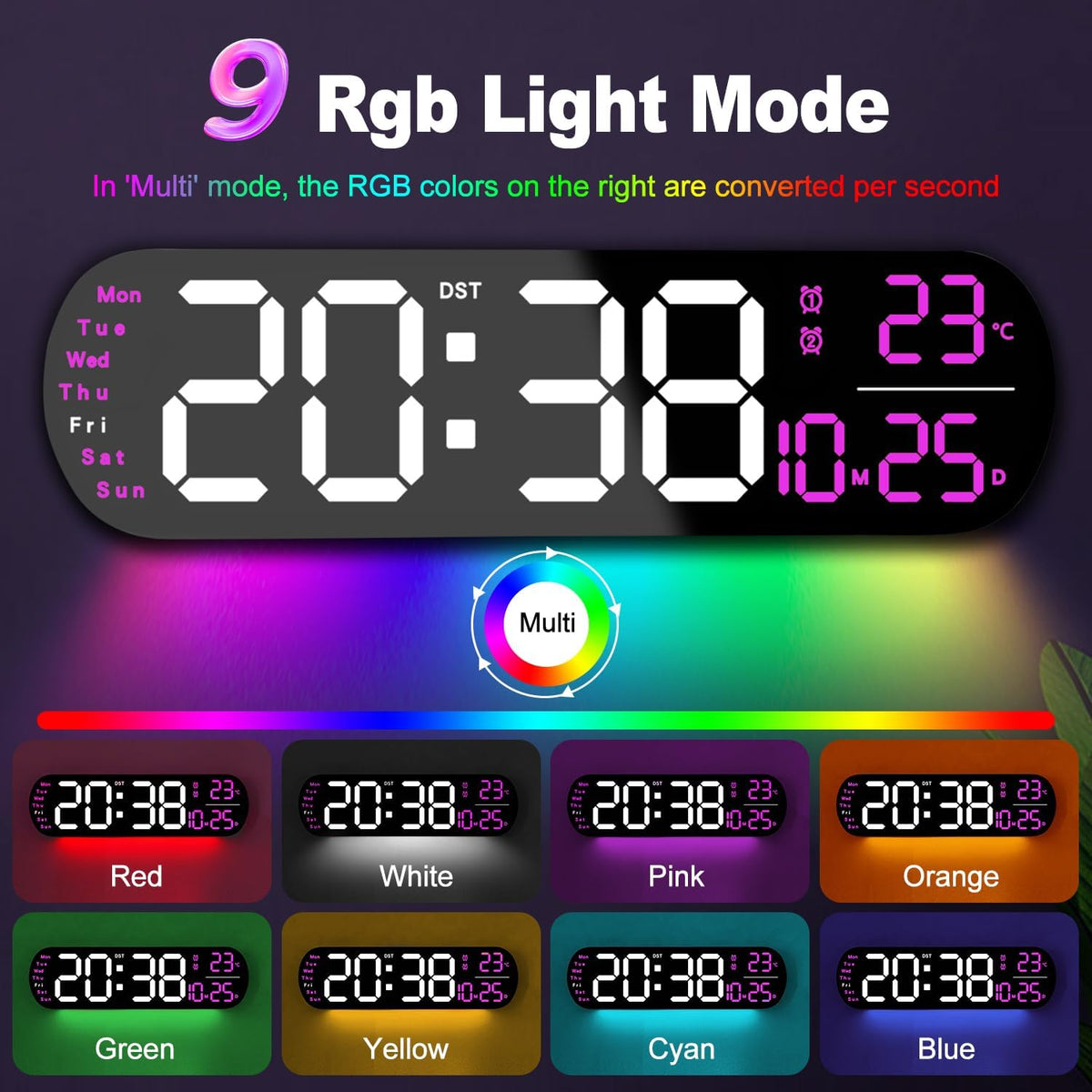 Smart LED Wall Clock