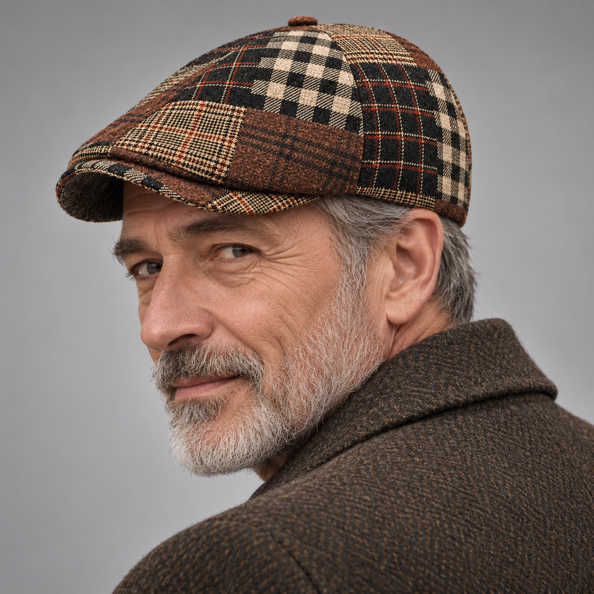 Thatcher Plaid Driving Cap