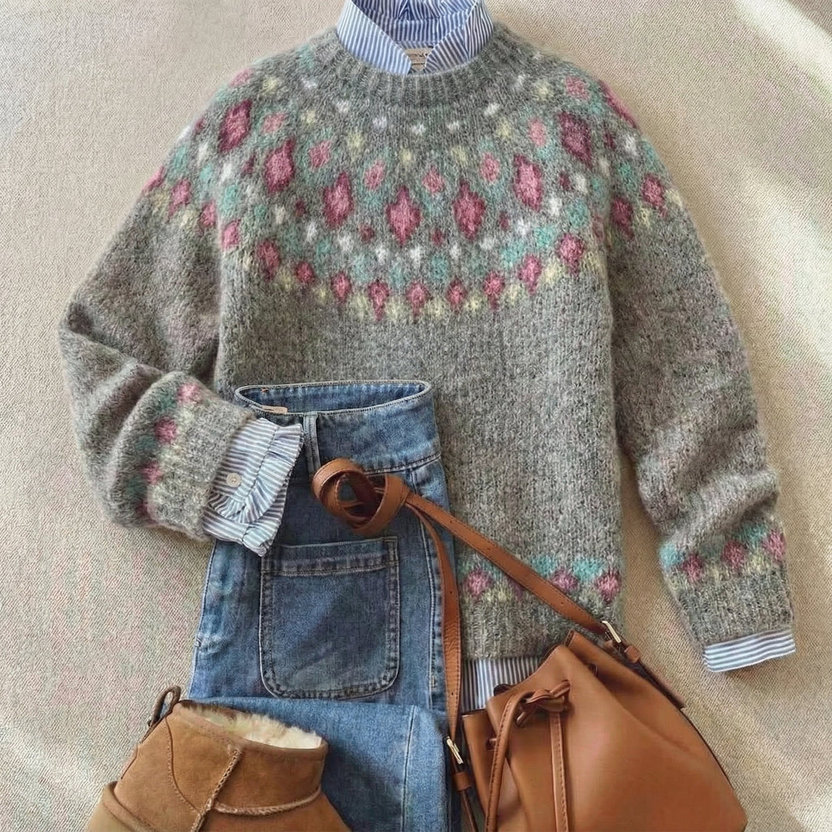 Classic Nordic Heritage Knit Sweater