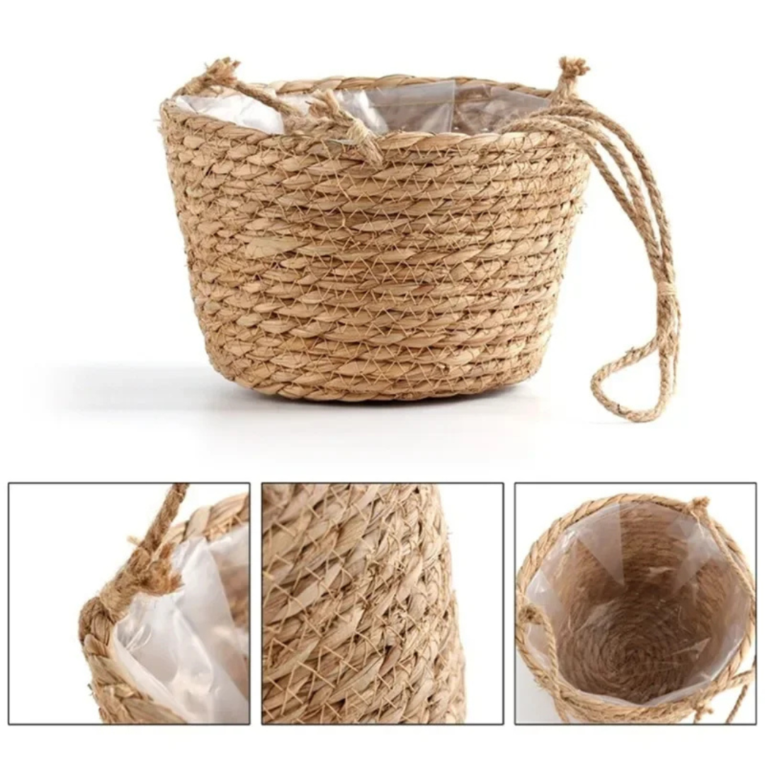 Nordspur | Hangvine Woven Rope Hanging Plant Basket