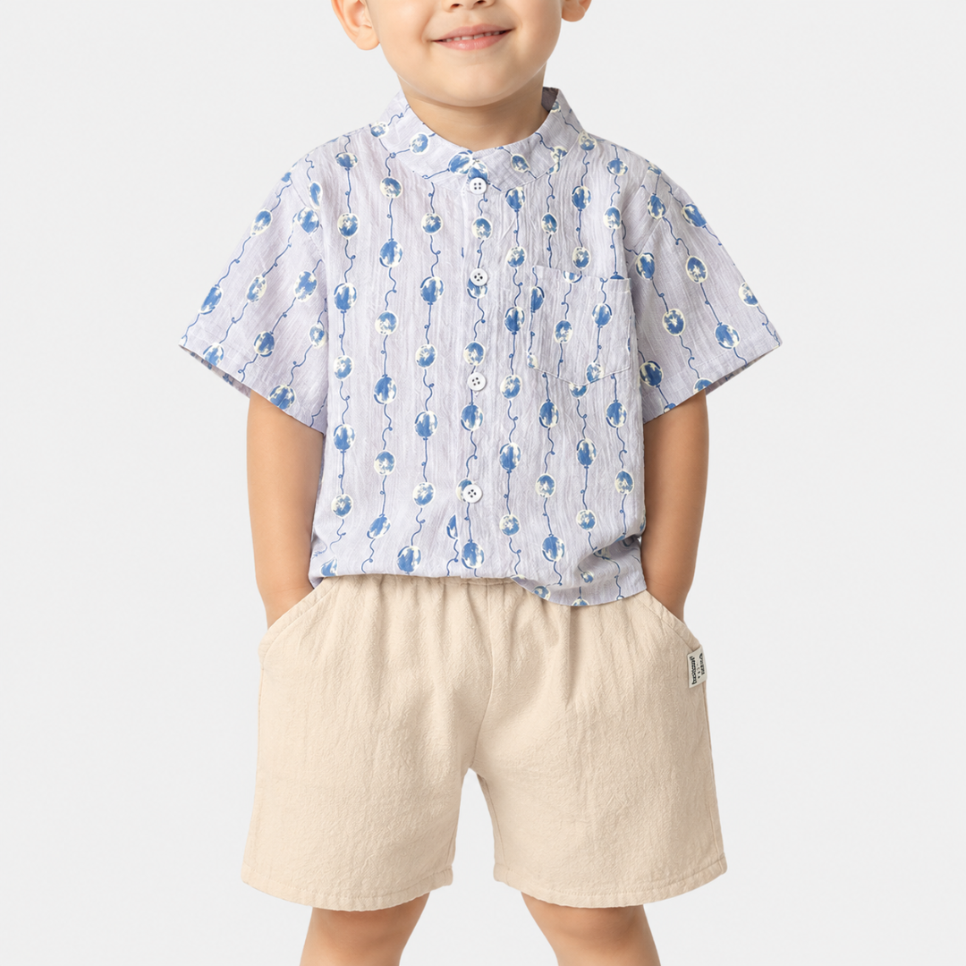 Nordspur | Sproutly Cartoon Print T-Shirt And Shorts Set