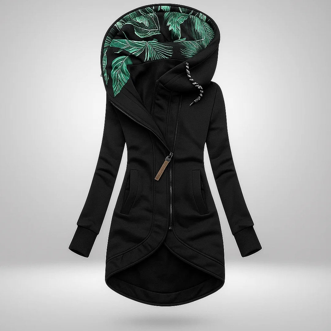Women's Long Hooded Quilted Winter Coat