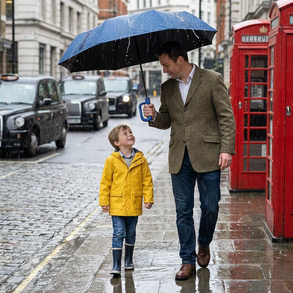 Premium Automatic Folding Umbrella for Sun & Rain – Compact & Windproof