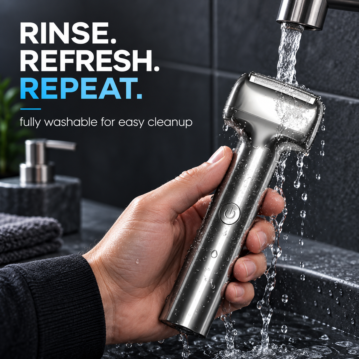 Men's Rechargeable Foil Electric Shaver – Efficient Close Shaving, Cordless Portable Wet & Dry Beard Razor for Daily Grooming
