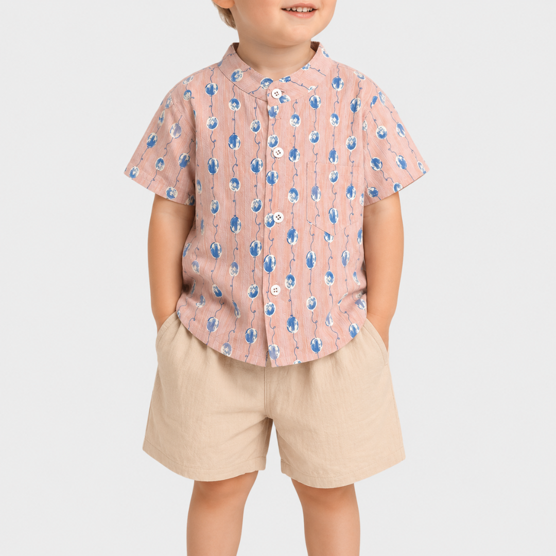 Nordspur | Sproutly Cartoon Print T-Shirt And Shorts Set
