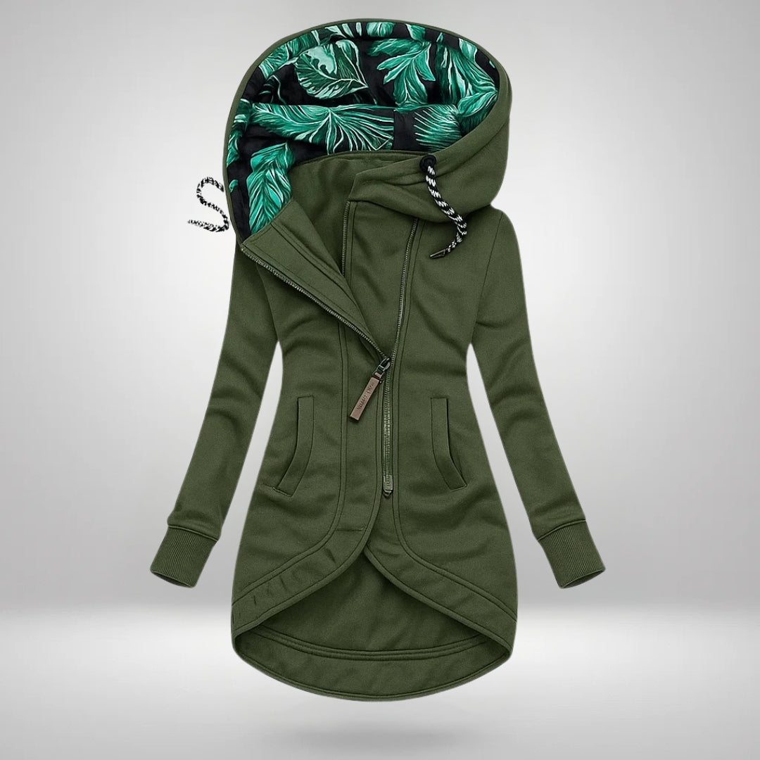 Women's Long Hooded Quilted Winter Coat