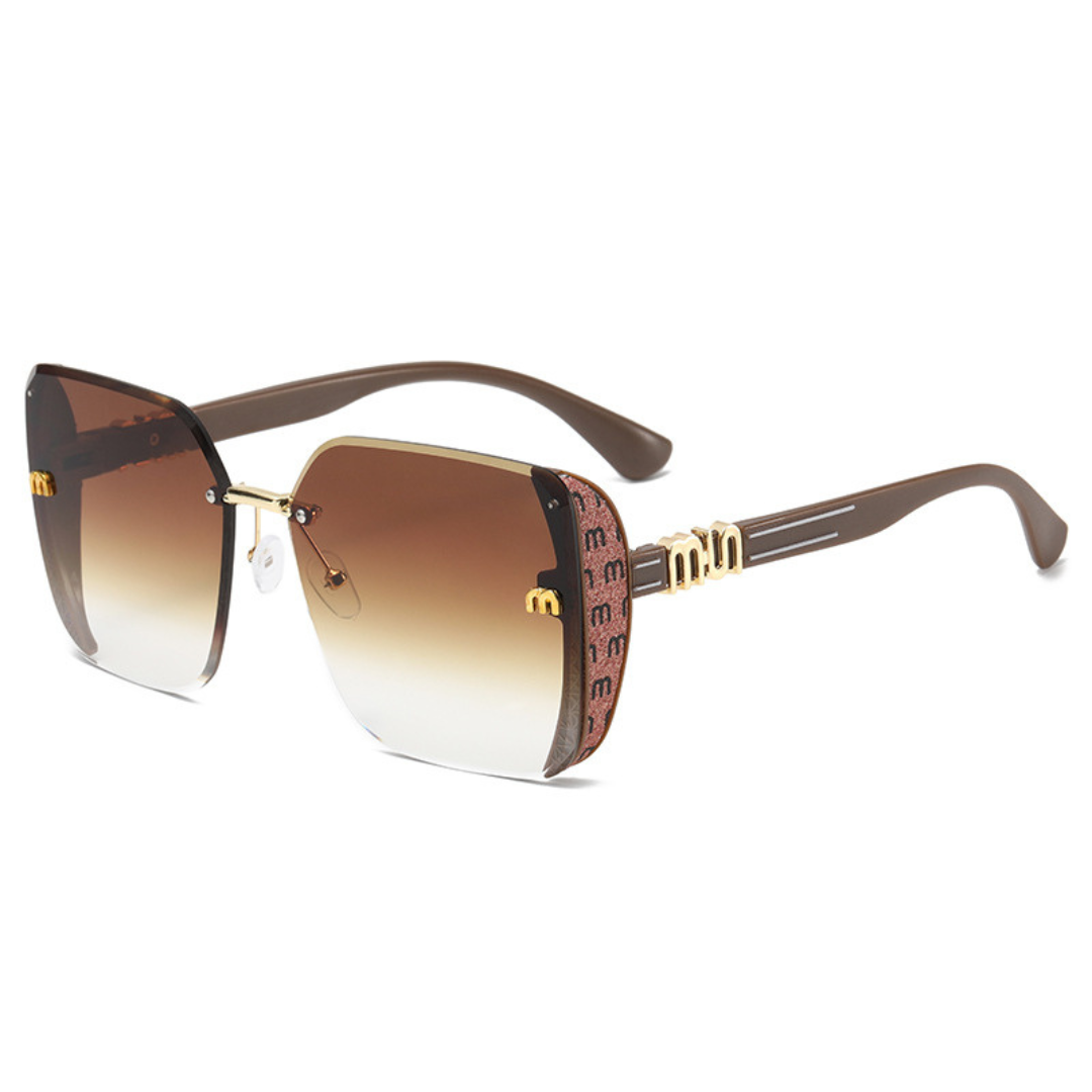 Nordspur | Luxette Rimless Oversized Square Sunglasses