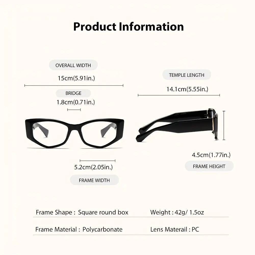 Women's Reading Glasses Anti-Blue Light Full Frame Square