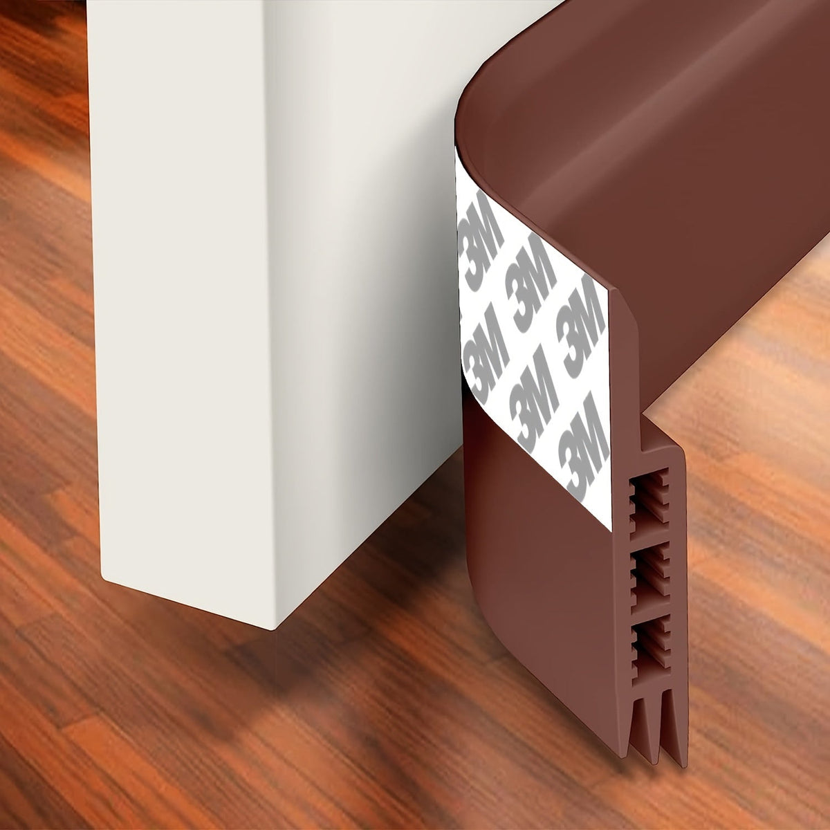 Door Draft Stopper - Silicone Door Scraper with Strong Adhesive and Sound Insulation