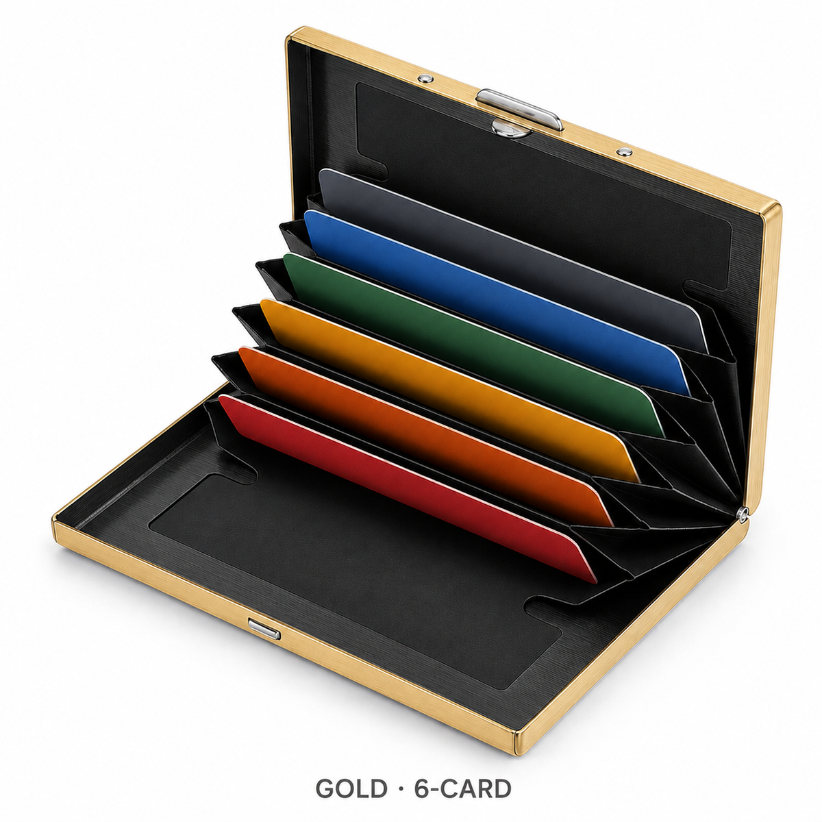 RFID-Blocking Stainless Steel Card Wallet – Organized, Secure & Pocket-Ready