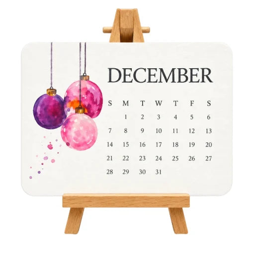 2027 Living Botanical Desk Calendar | Hand-Painted Eco Art Edition