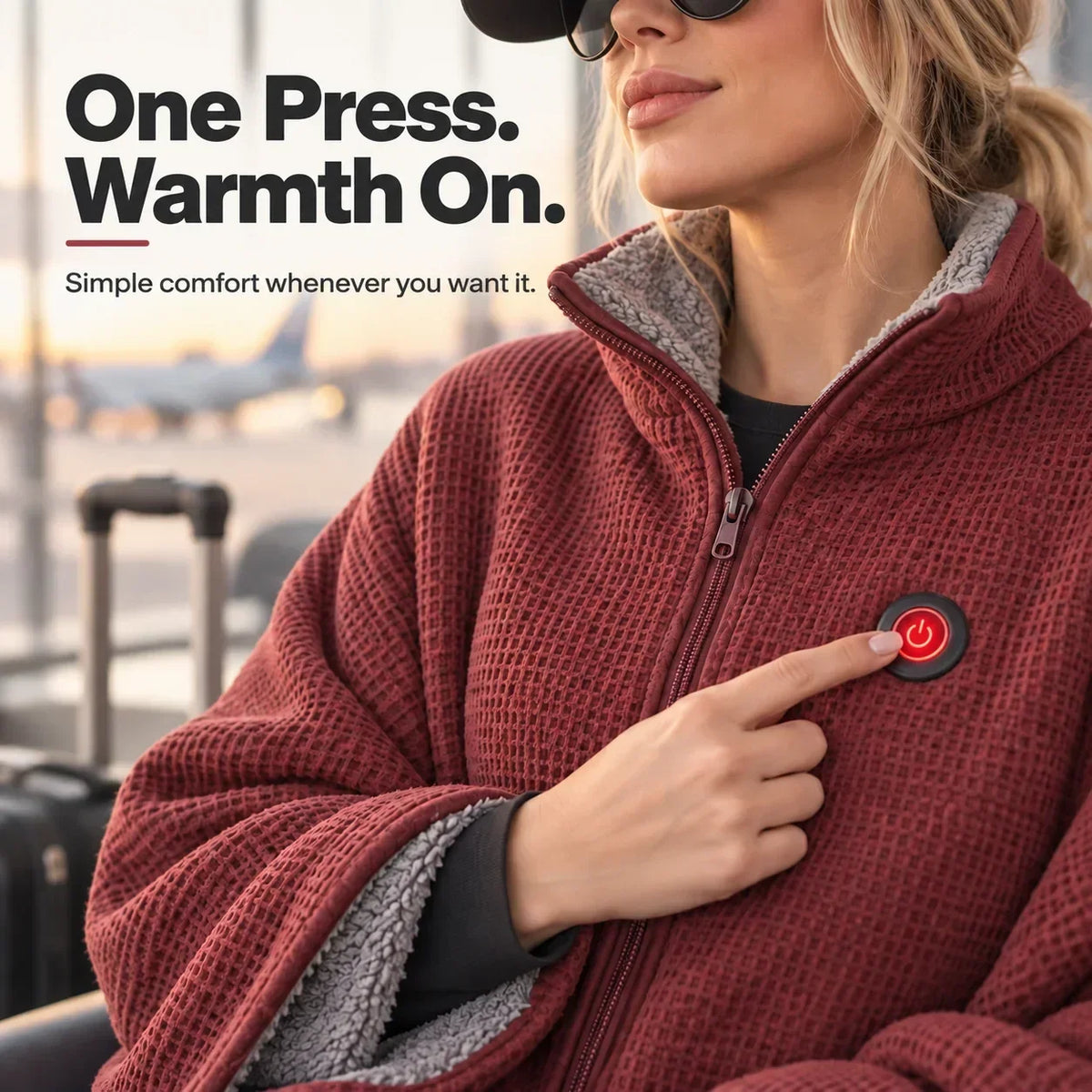 Portable Heated Blanket with USB and 3 Heat Settings
