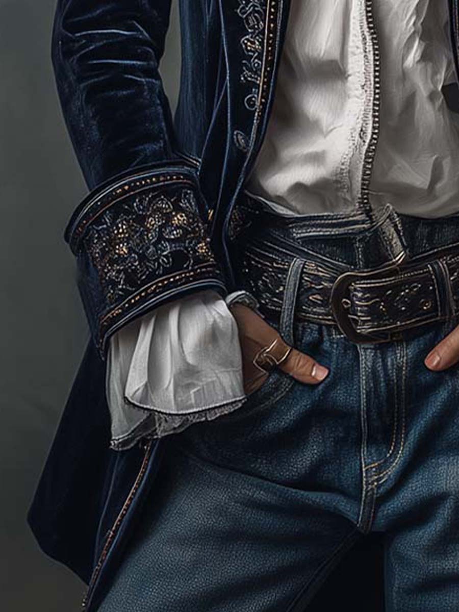 Anastasia Embroidered Longline Jacket