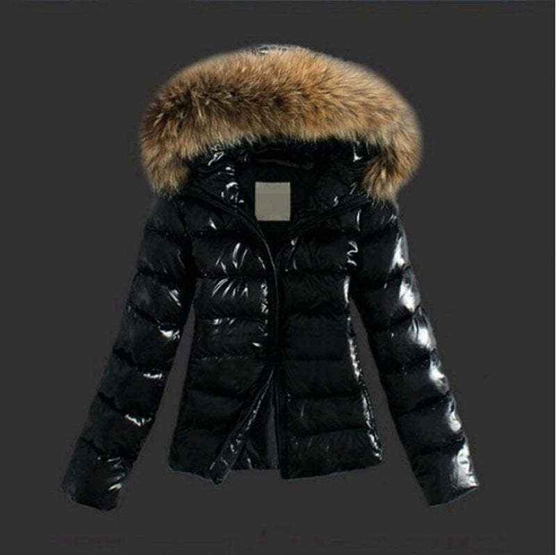 Jacket with Fur Collar - Stylish Women's Winter Jacket