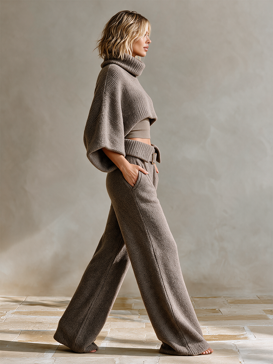 Women's Knit Casual Two-Piece Set