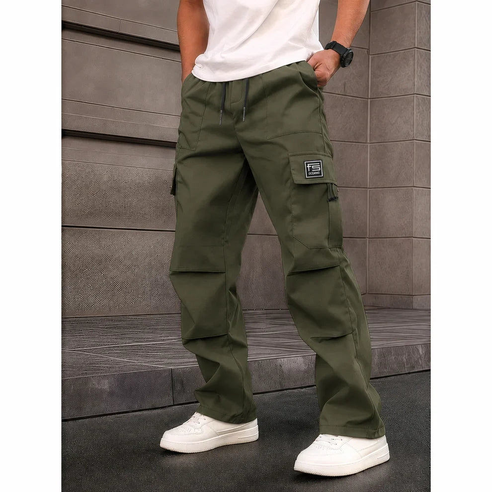 Men's Cargo Pants for All-Season Daily Wear | Straight-Leg | Slim Fit | Multicolor Pocket