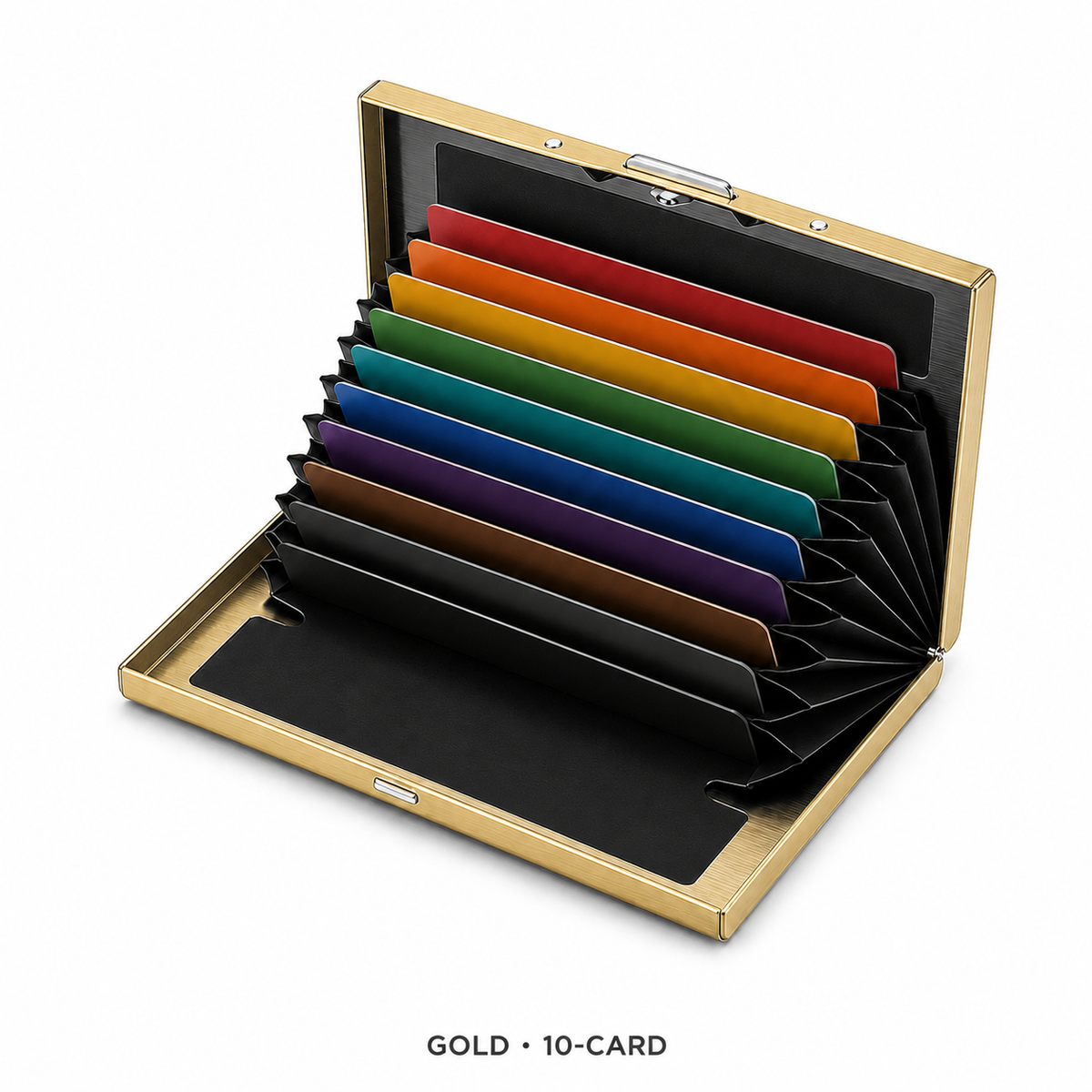RFID-Blocking Stainless Steel Card Wallet – Organized, Secure & Pocket-Ready