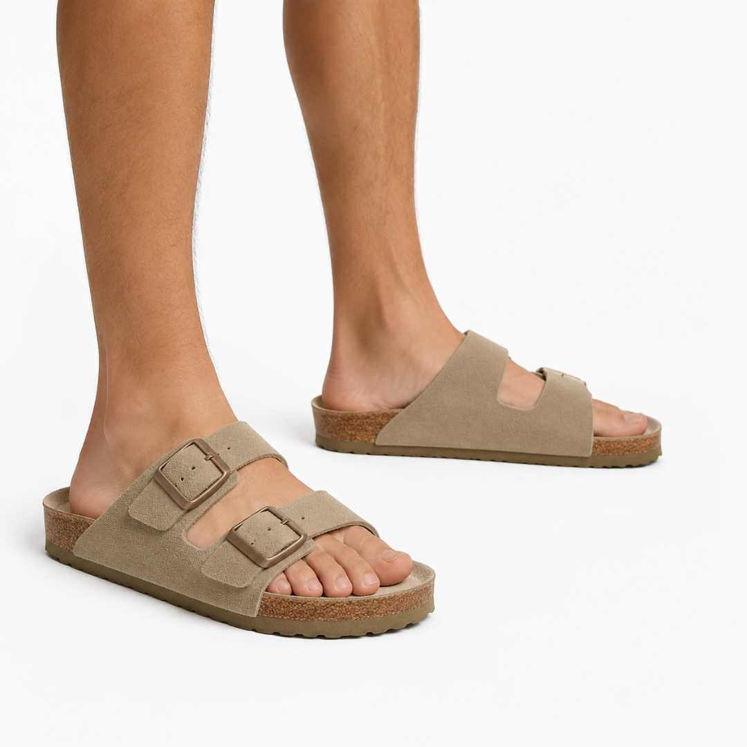Nordspur | Aurisol Two-Strap Slip-On Sandals