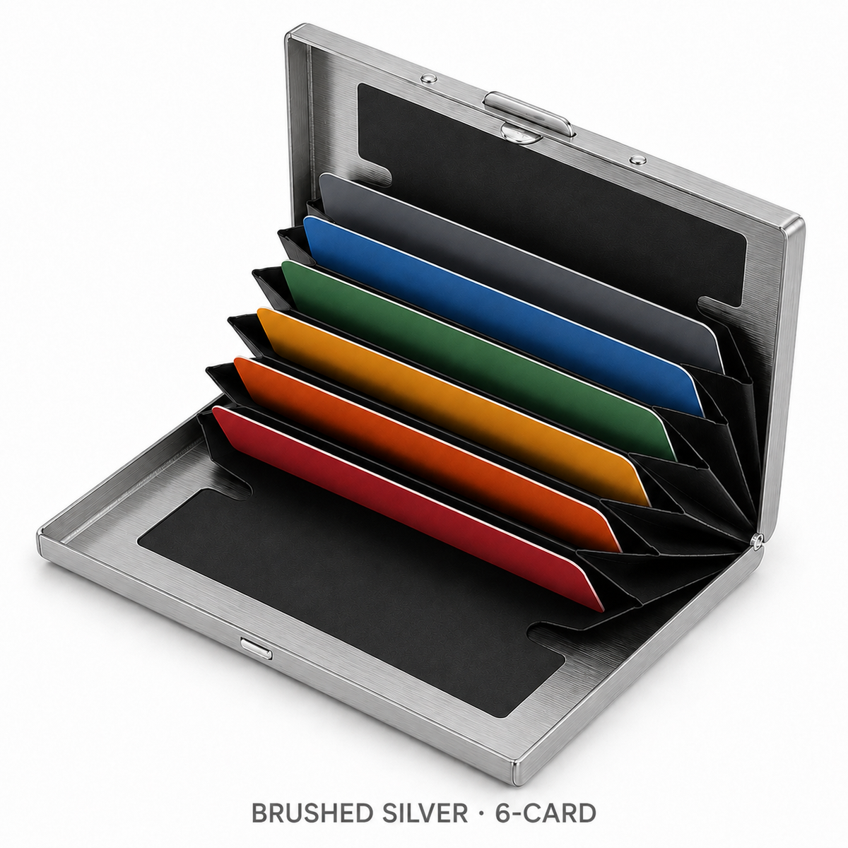 RFID-Blocking Stainless Steel Card Wallet – Organized, Secure & Pocket-Ready
