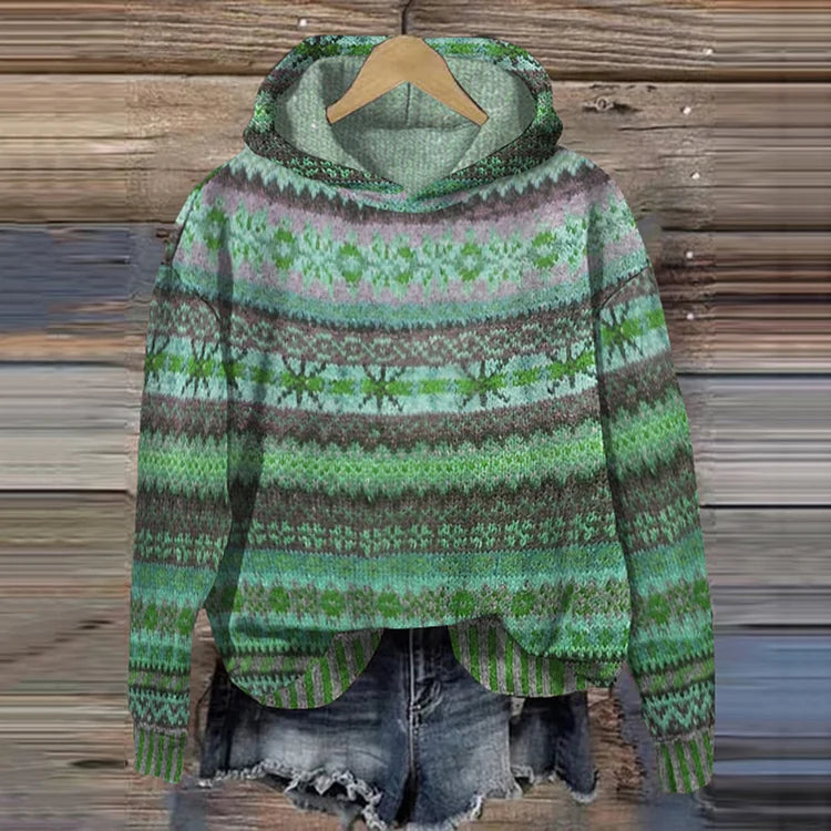 Timeless Patterned Hoodie