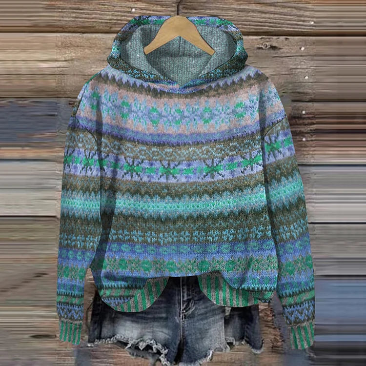 Timeless Patterned Hoodie