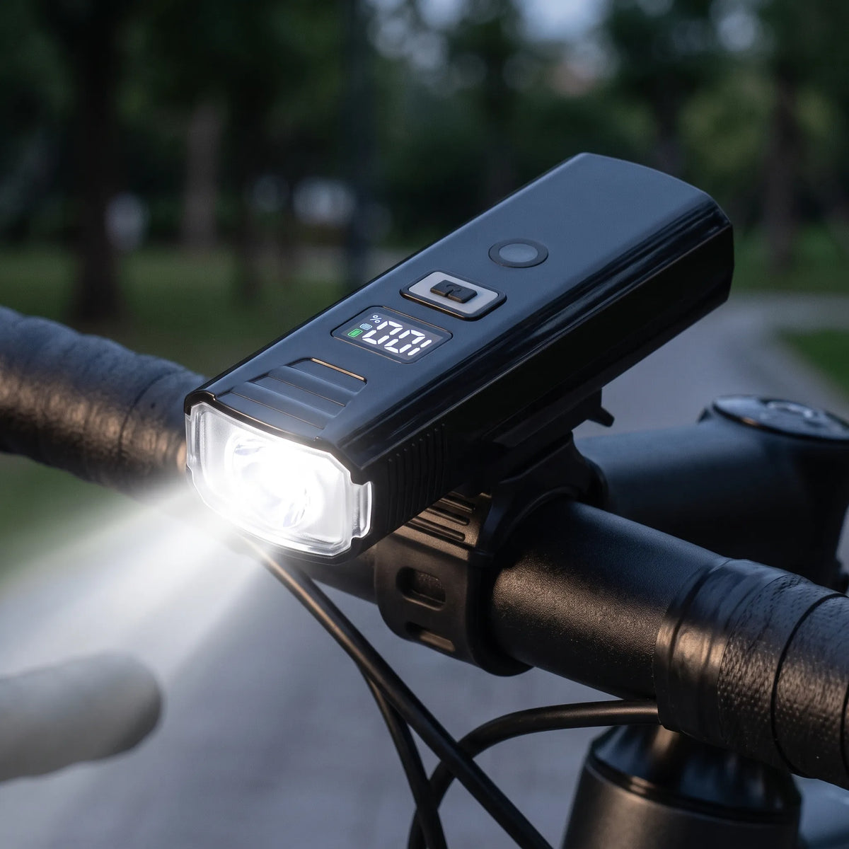Auto-Sensing Rechargeable LED Bike Headlight For Changing Commutes