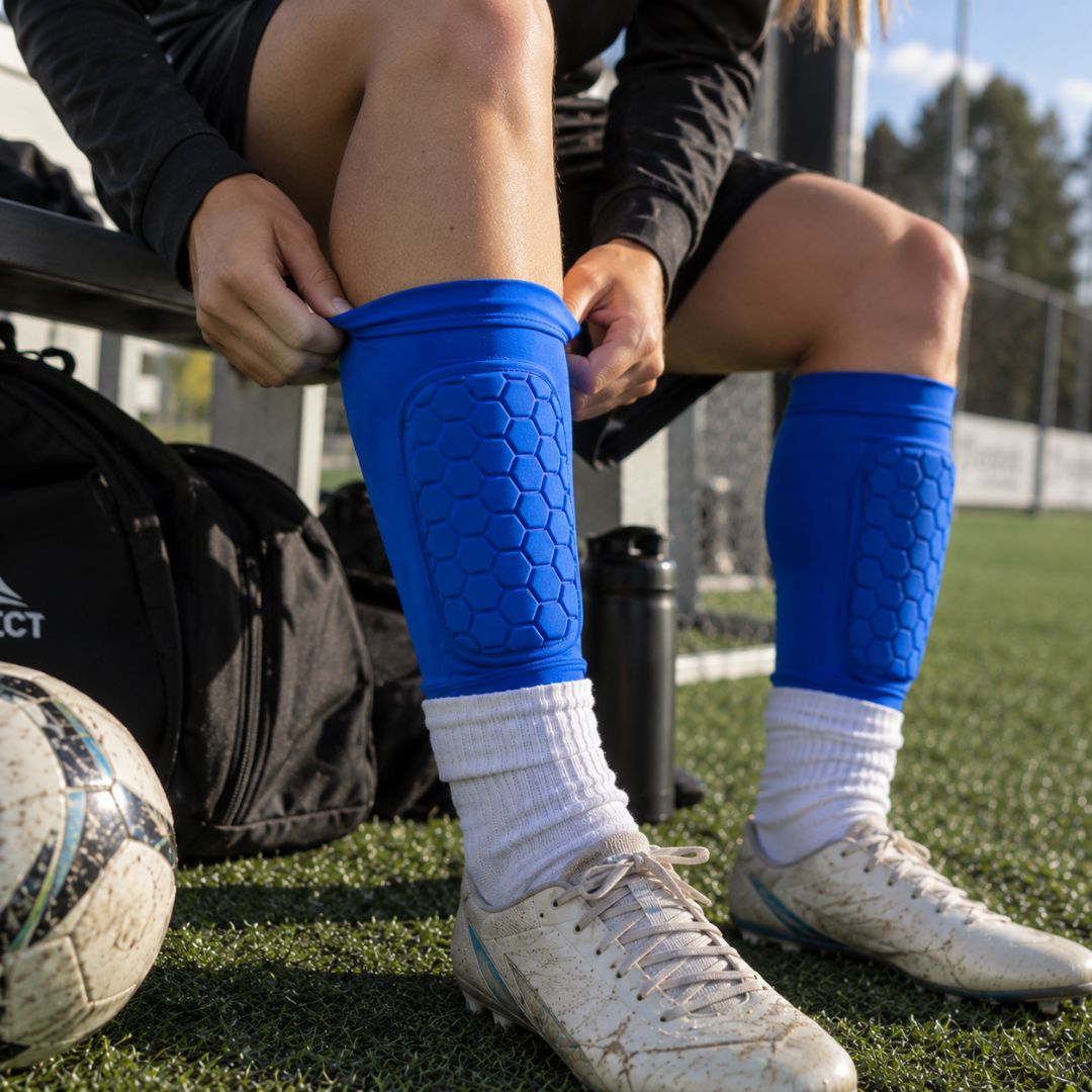 Leg Guards for Skiing and Football with EVA Padding