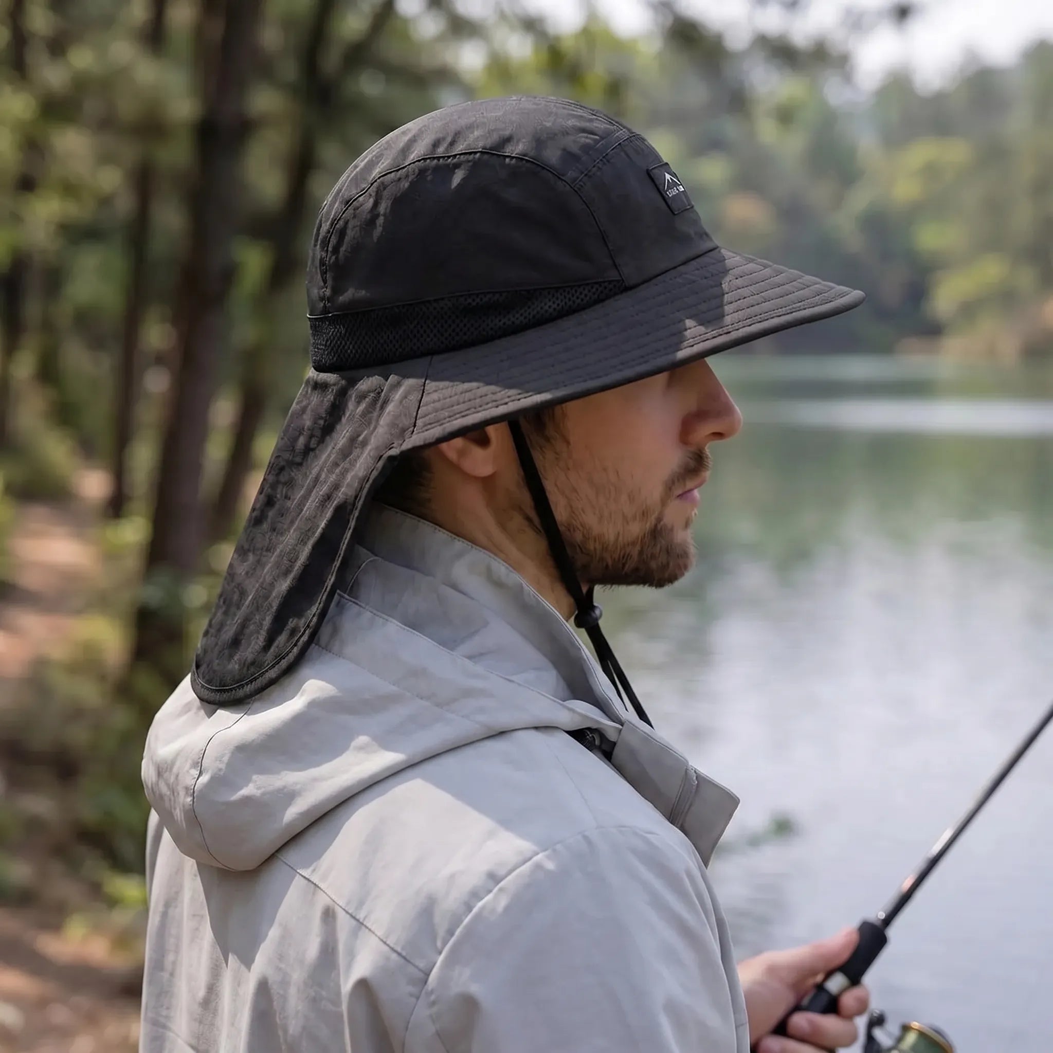 Brimveil Fishing Hat with Neck Flap | UPF 50+ Wide Brim