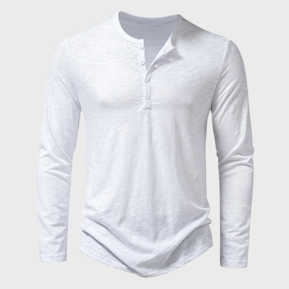 Men's Long Sleeve Henley Shirt