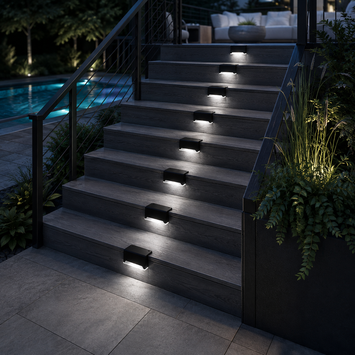 Nordspur | Soluxe Solar-Powered Outdoor Step Lamp