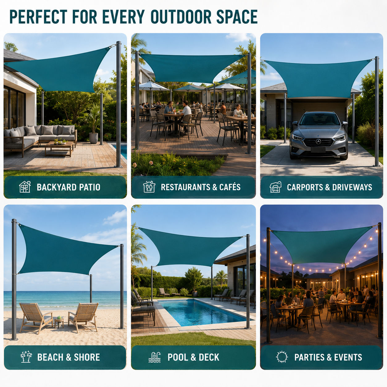 Nordspur | Sunvora Waterproof Outdoor Shade Sail