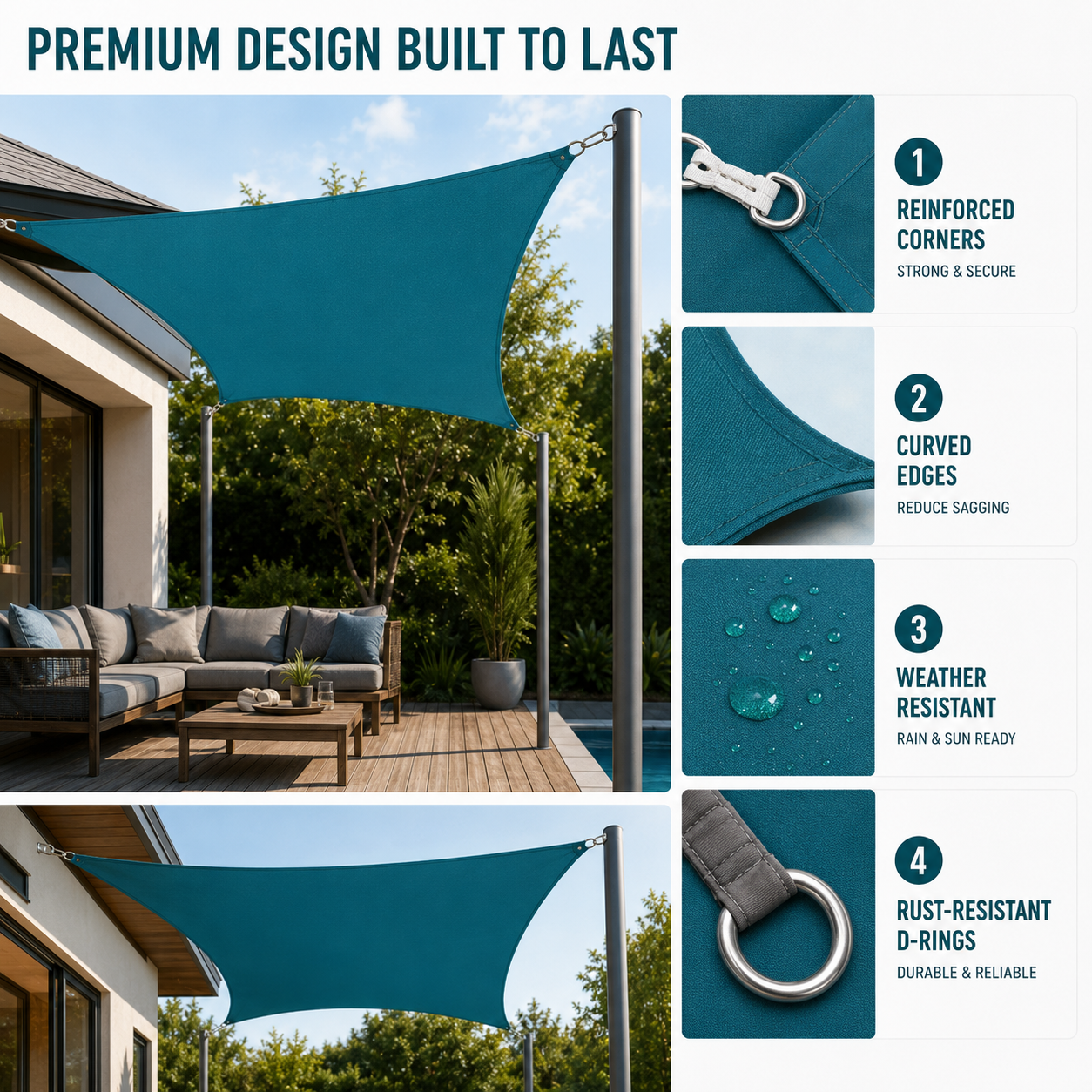 Nordspur | Sunvora Waterproof Outdoor Shade Sail
