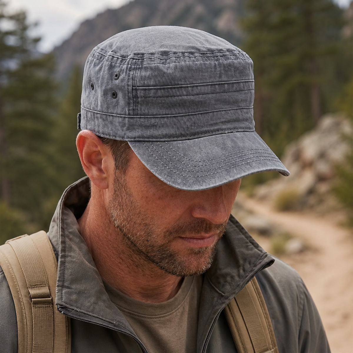 Nordspur | Troopvex Washed Flat-Top Military Cap