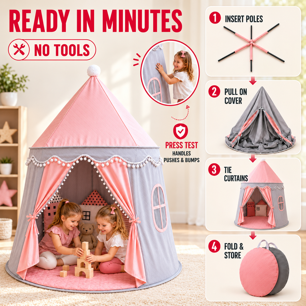 Nordspur | CastleNook Foldable Children's Play Tent