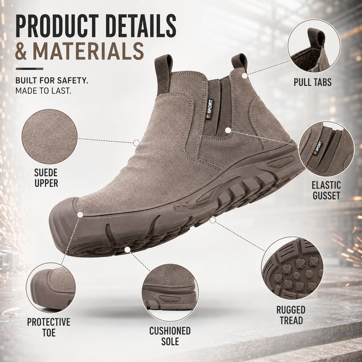 Nordspur | ForgeTread Slip On Safety Ankle Boot