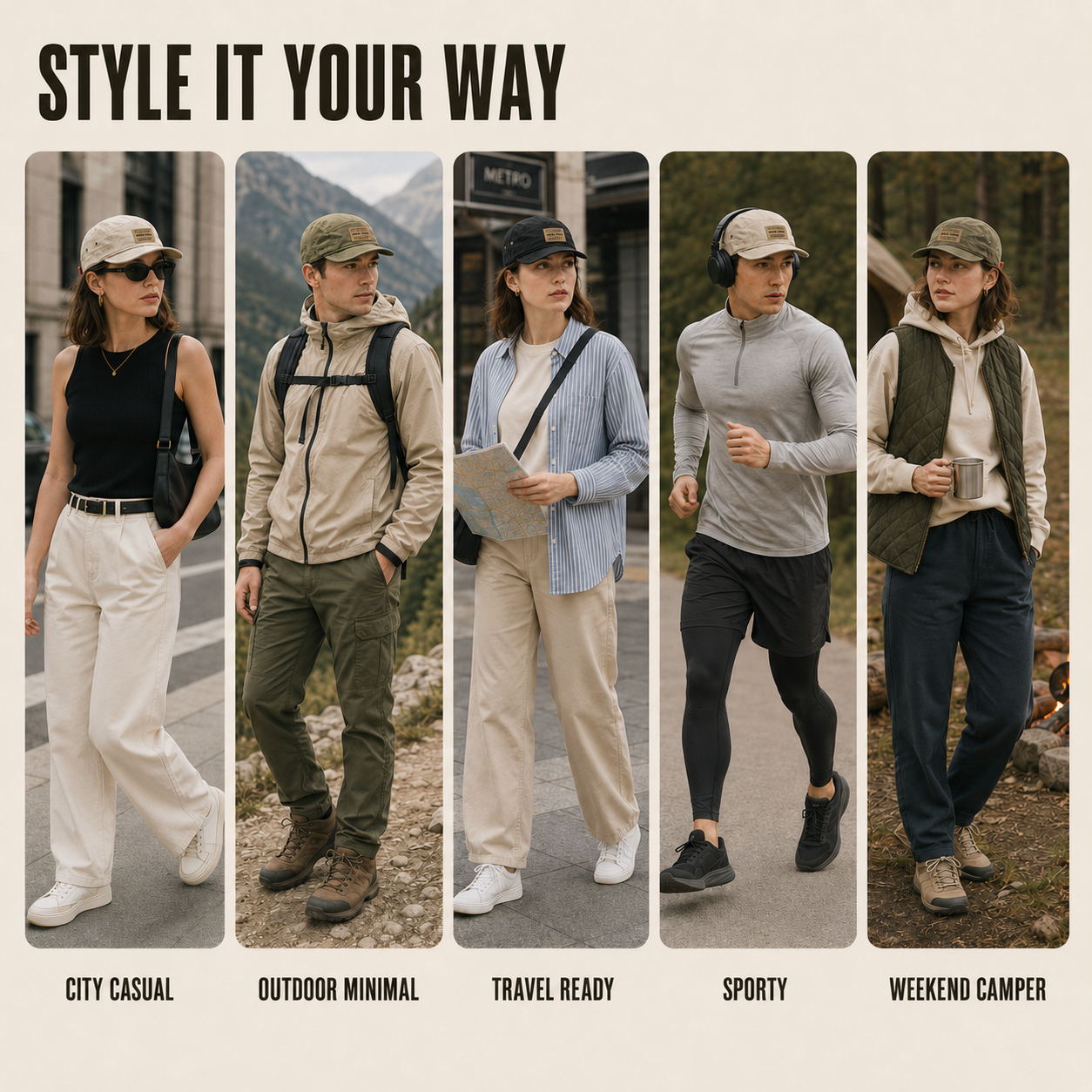 Nordspur | Snapvik Five-Panel Short Brim Cap