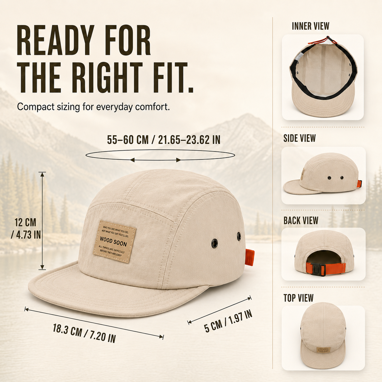 Nordspur | Snapvik Five-Panel Short Brim Cap