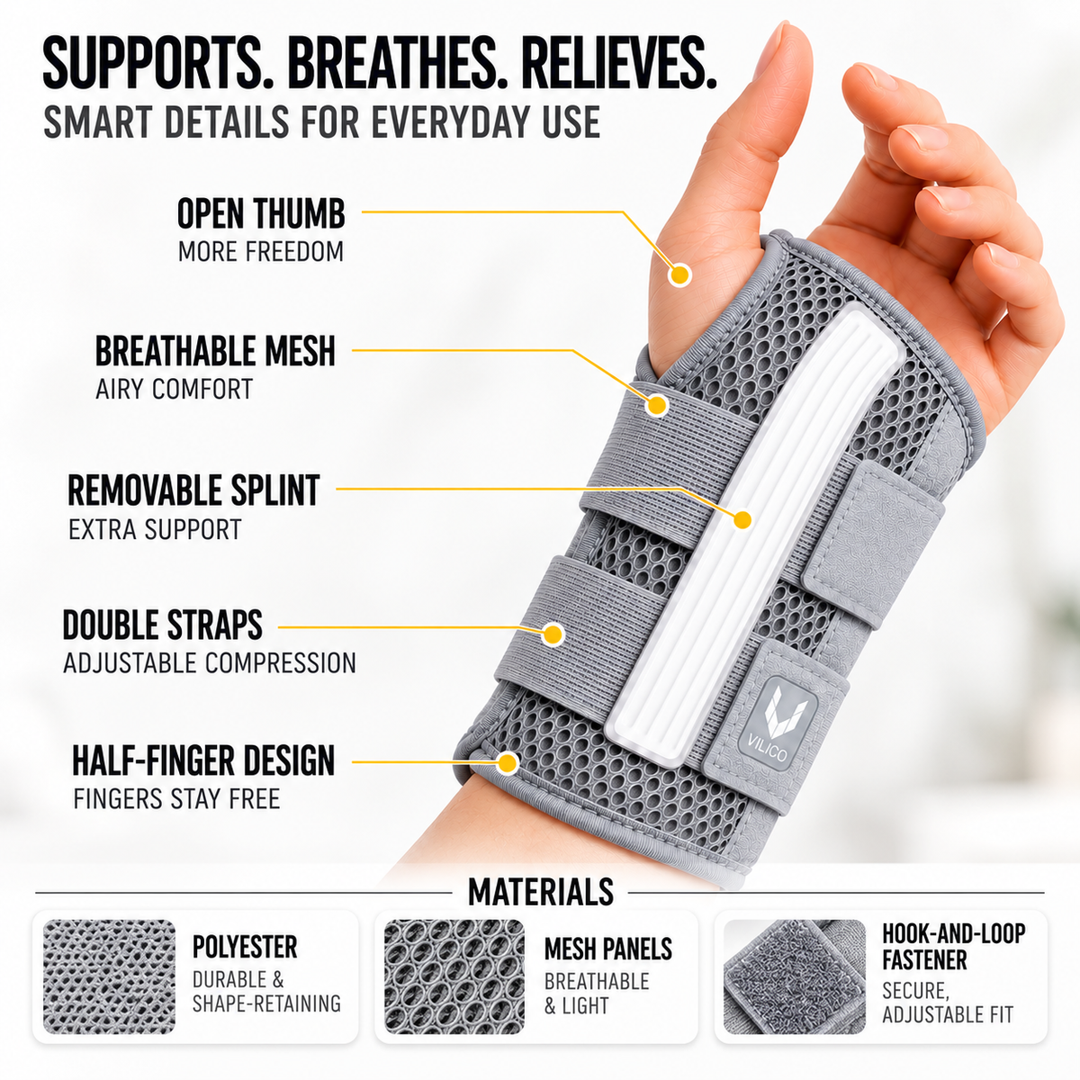 Nordspur | Wristalyn Half Finger Wrist Support