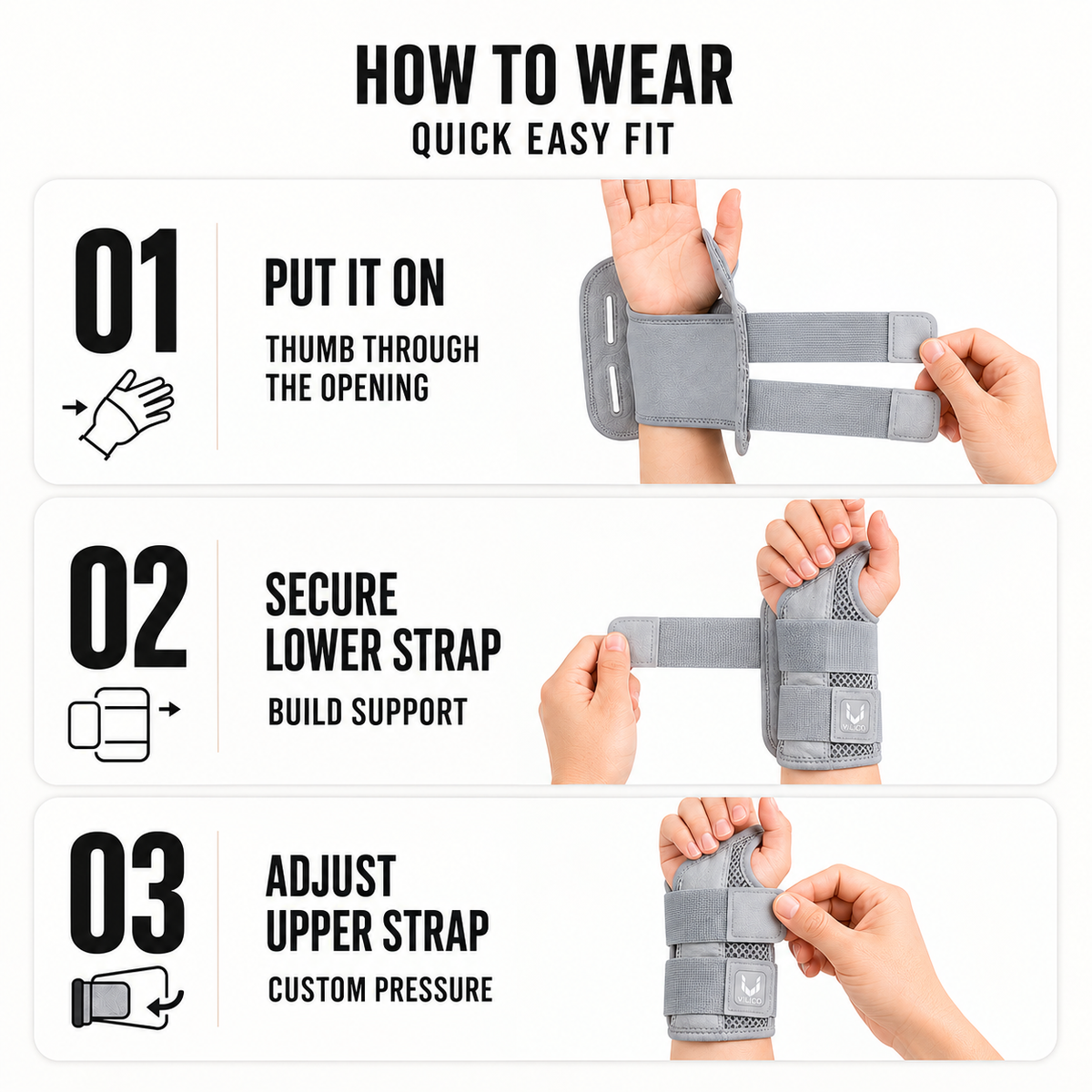 Nordspur | Wristalyn Half Finger Wrist Support