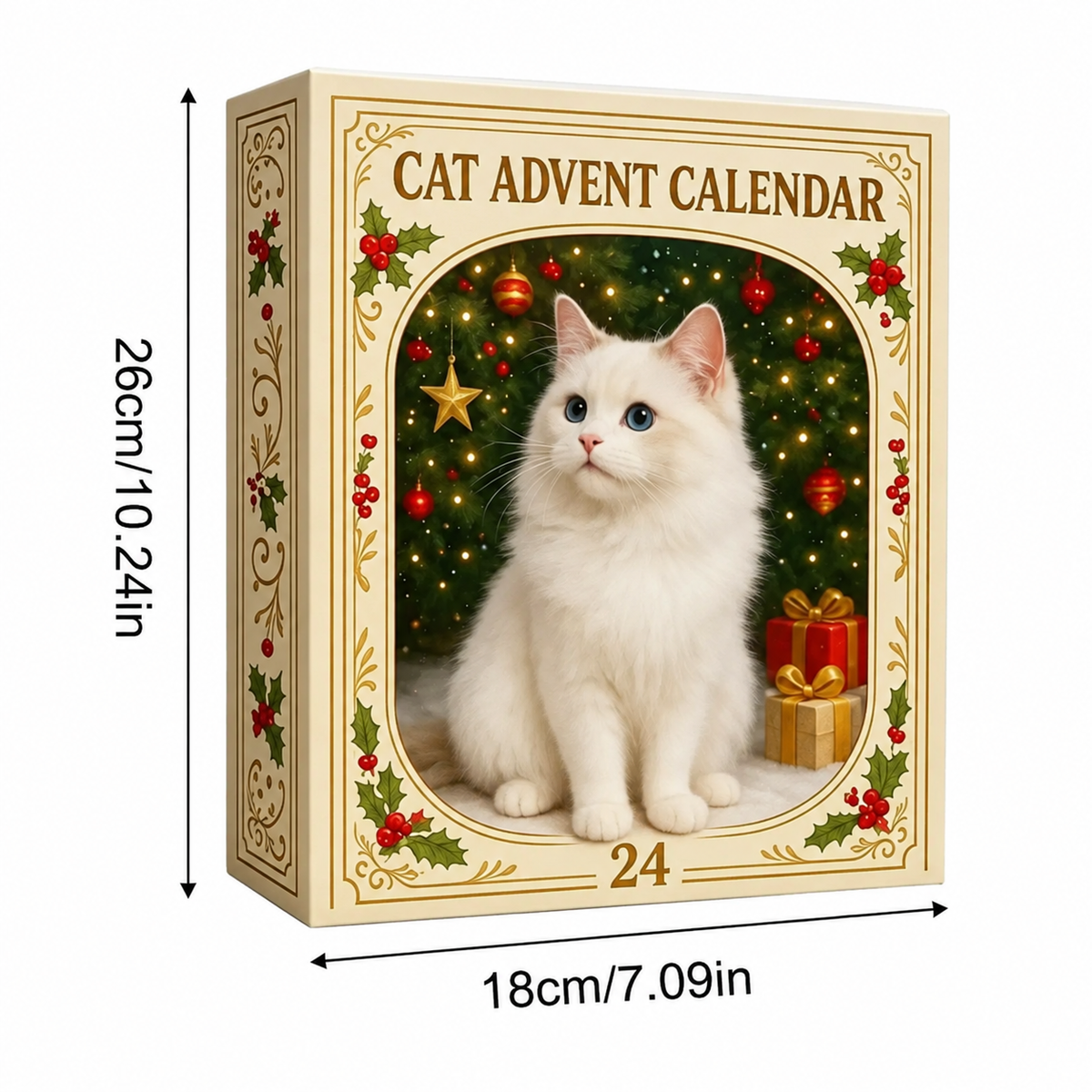 24-Day Cat Christmas Countdown Calendar