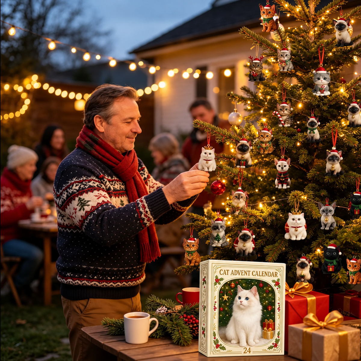 24-Day Cat Christmas Countdown Calendar
